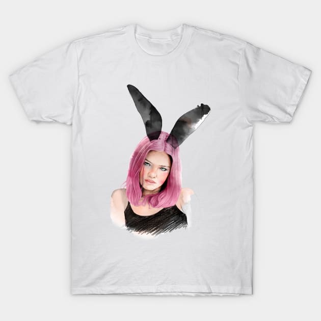 Bunny T-Shirt by InaStanimirova